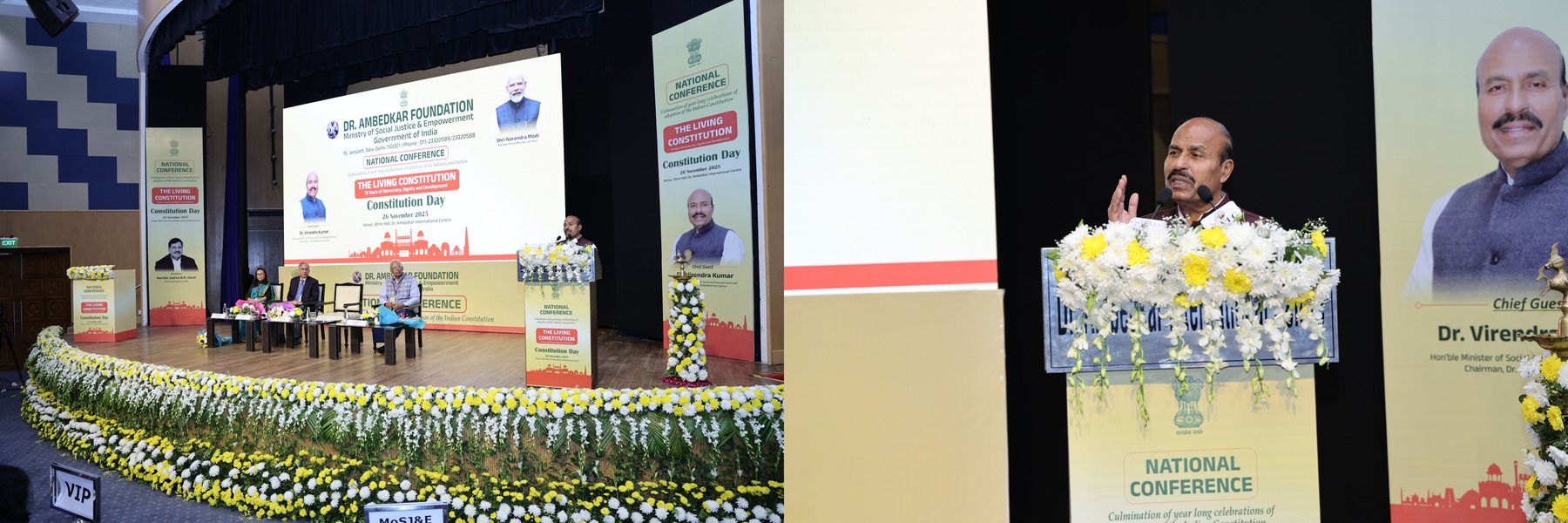 Dr. Ambedkar Foundation activities banner