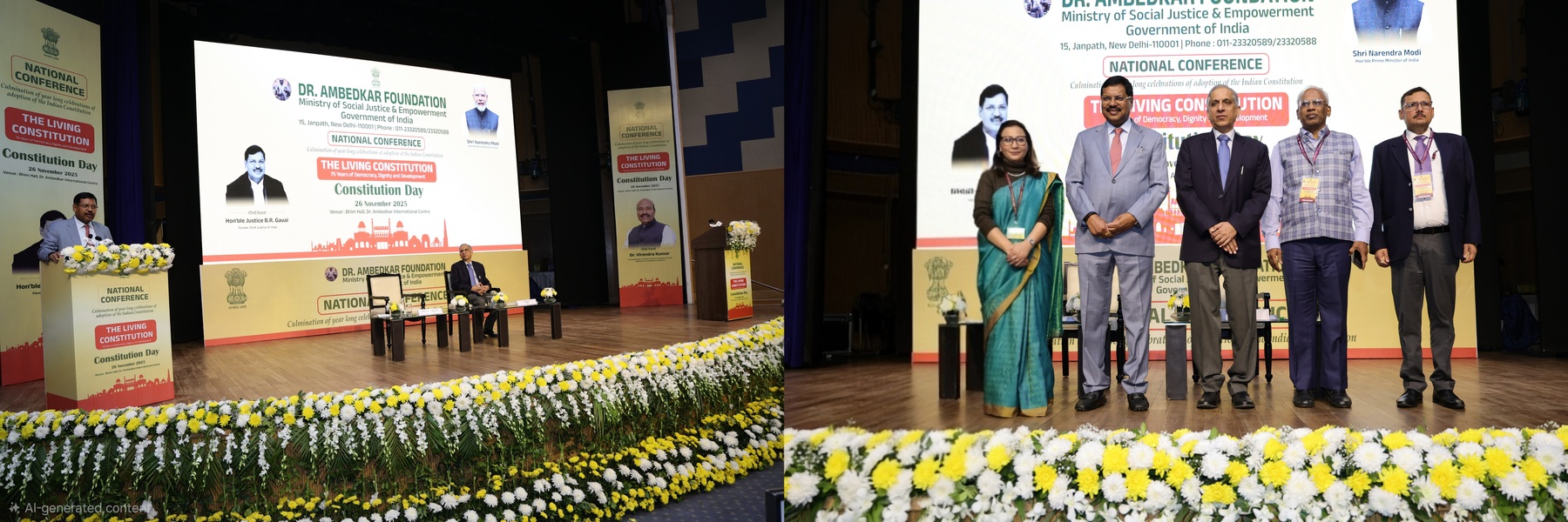 Dr. Ambedkar Foundation activities banner